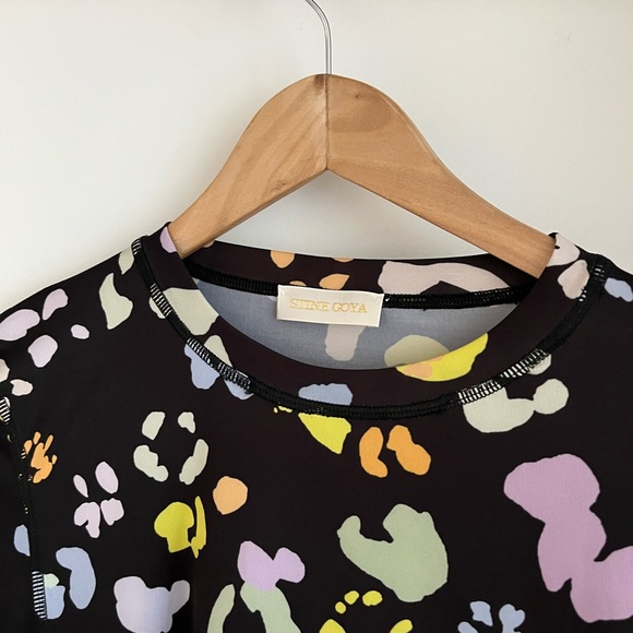 STINE GOYA Black and Blue Long Sleeve Tee - Picture 9 of 12